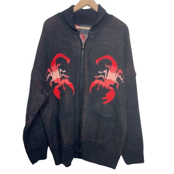 SPIRIT JERSEY | NWT Unisex Scorpion Wrath Knit Zip Front Sweater | Size L - Picture 2 of 12